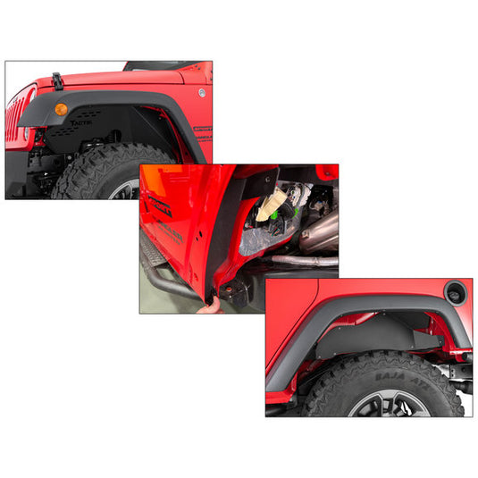 TACTIK Aluminum Inner Fender Liners for 07-18 Jeep Wrangler JK