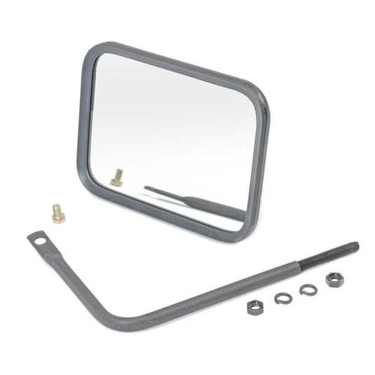 Crown Automotive RT30004 Black Safari Mirror for 76-24 Jeep CJ, Wrangler YJ, TJ, JK, JL and Gladiator JT