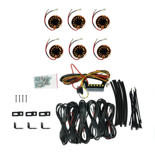 KC HiLiTES Cyclone V2 LED Rock Light Kit- 6 Lights