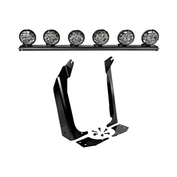 Load image into Gallery viewer, KC HiLiTES 50&quot; Overhead Xross Bar Light Mount Kit for 97-06 Jeep Wrangler TJ &amp; Unlimited TJ
