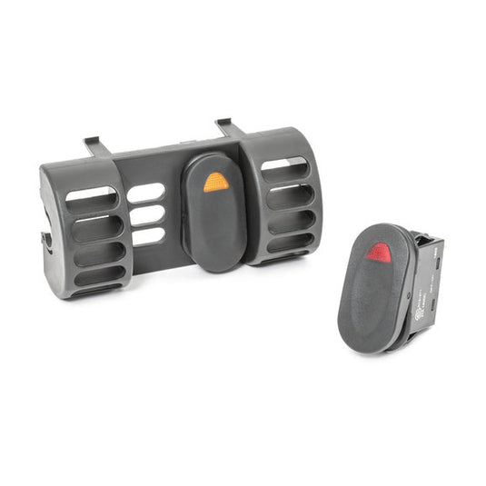 Rugged Ridge 17235.80 AC Vent Switch Pod with Switches for 97-06 Jeep Wrangler TJ, TJ Unlimited & Cherokee XJ