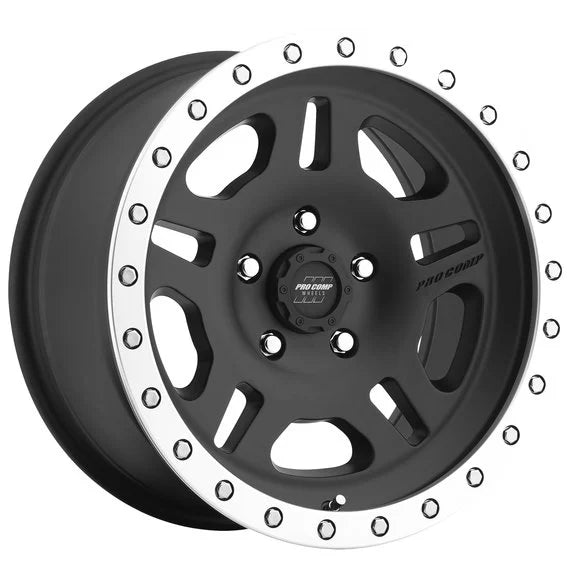 Pro Comp 5129-6865 La Paz Series 29 Wheel Black with Machined Lip for 84-06 Jeep Wrangler YJ, TJ, Cherokee XJ, Grand Cherokee ZJ