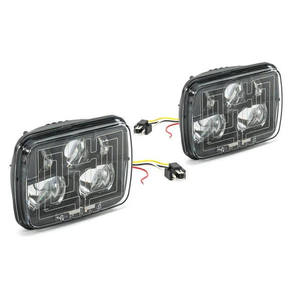 J.W. Speaker 8910 Heated LED Headlight Kit for 84-01 Jeep Wrangler YJ, Cherokee XJ & Comanche MJ