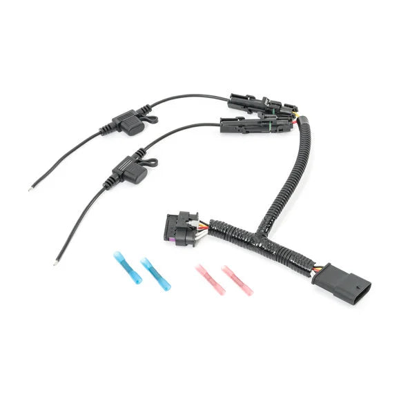 Quadratec Daytime Running Light DRL Adapter Wiring Harness for 18-24 Jeep Wrangler JL & Gladiator JT