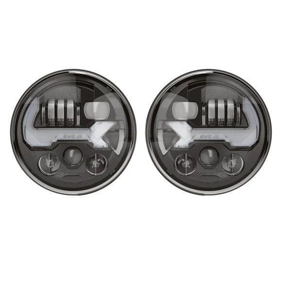 Load image into Gallery viewer, J.W. Speaker 8700 EVO J3 LED Headlights for 07-18 Jeep Wrangler JK
