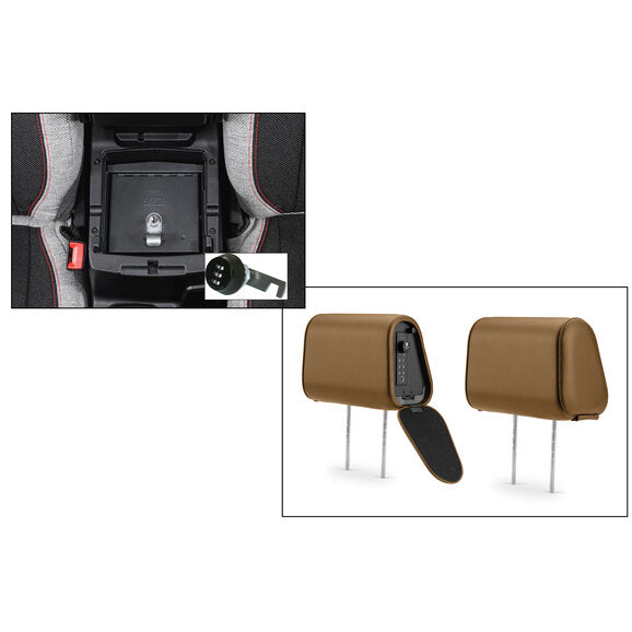 Load image into Gallery viewer, Tuffy Security Console Insert with Headrest Safe for 18-24 Jeep Wrangler JL &amp; Gladiator JT
