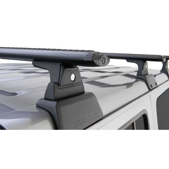 Load image into Gallery viewer, Rhino-Rack Vortex 3-Bar Backbone Roof Rack with Quick Mount Legs for 18-24 Jeep Wrangler JL Unlimited with Hardtop
