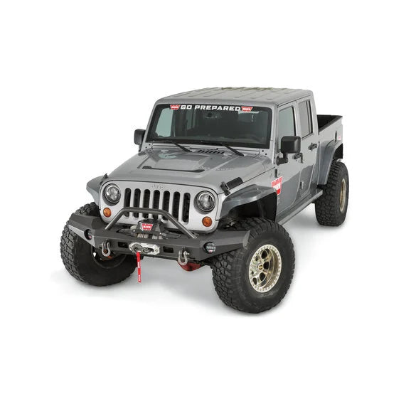 Load image into Gallery viewer, WARN 101465 Elite Series Front Bumper with Grille Guard for 07-18 Jeep Wrangler JK
