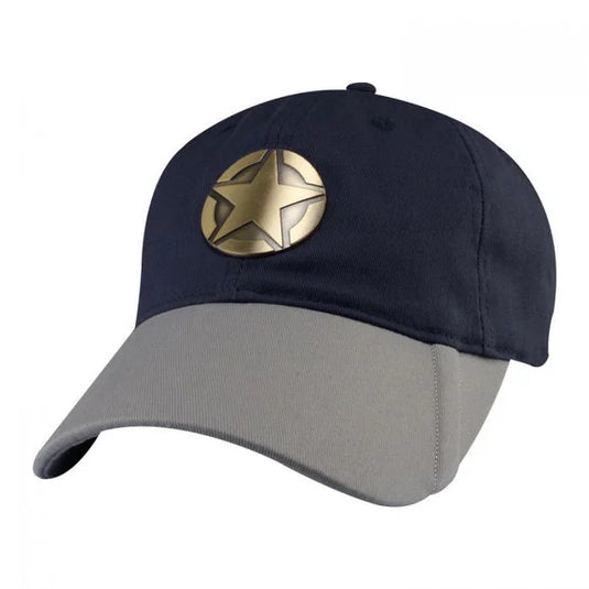 Jeep Merchandise Jeep Metal Star Logo Cap in Navy