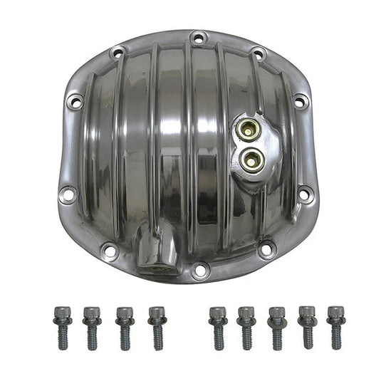 Yukon Gear & Axle YP Finned Polished Aluminum Replacement Differential Cover for Dana 30 Standard Rotation