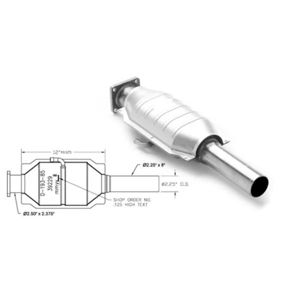 Magnaflow 3391229 California State Direct Fit Catalytic Converter for 86-92 Jeep Wrangler YJ, Comanche MJ & Cherokee XJ with 2.5/4.0L