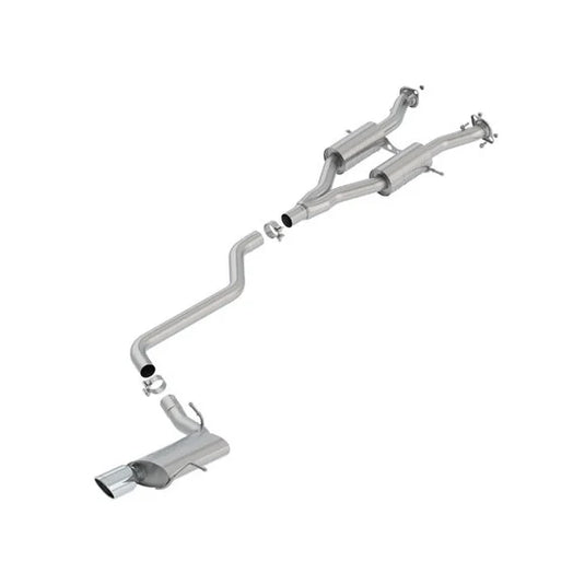 Borla 140748 S-Type Cat-Back Exhaust for 14-20 Jeep Grand Cherokee WK2 with 3.6L