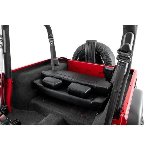 Load image into Gallery viewer, Quadratec Heritage Fold &amp; Tumble Rear Bench Seat for 97-06 Jeep Wrangler TJ
