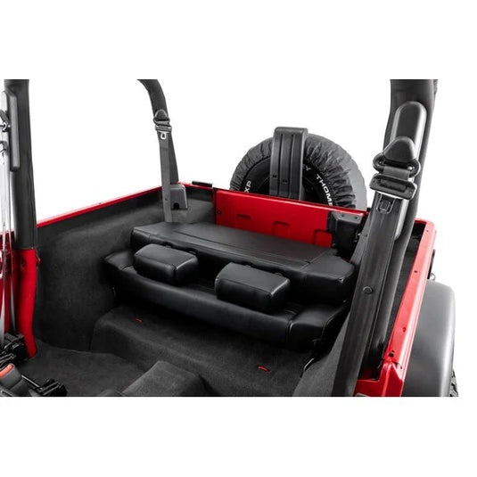 Quadratec Heritage Fold & Tumble Rear Bench Seat for 97-06 Jeep Wrangler TJ