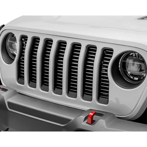 Load image into Gallery viewer, T-Rex 6204941 Round Billet 1-Pc Black Round Grille without Forward Facing Camera for 18-20 Jeep Wrangler JL
