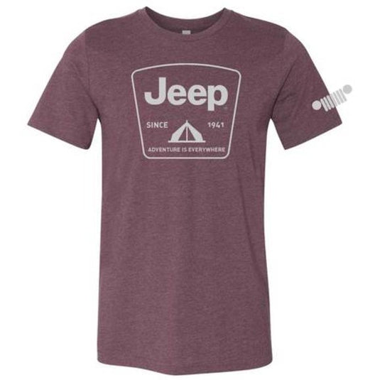 Jeep Merchandise Mens Jeep Tent Badge T-Shirt