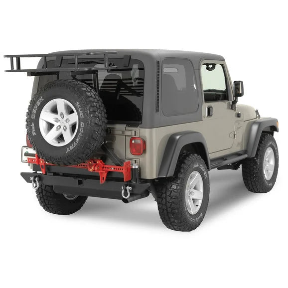 Load image into Gallery viewer, Rock Hard 4X4 RH2001-C Rear Bumper/Tire-Carrier for 76-06 Jeep CJ, Wrangler YJ, TJ &amp; Unlimited
