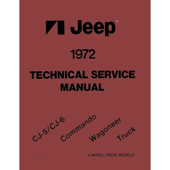 Bishko Automotive Literature Factory Authorized Technical Service Manuals for 72-86 Jeep Model Years