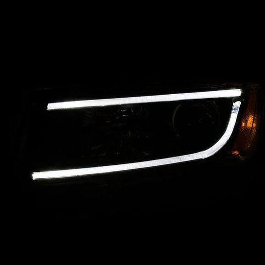 Anzo USA Projector Headlight with Plank Style Design for 14-15 Jeep Grand Cherokee WK2