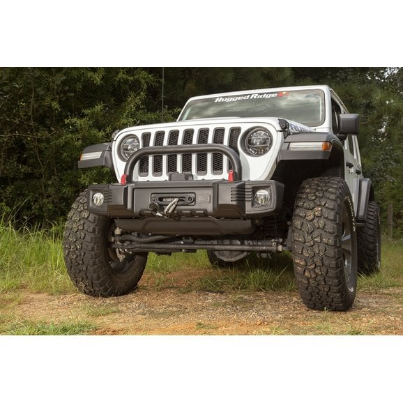 Load image into Gallery viewer, Rugged Ridge 11544.22 Spartacus OverRider Hoop for 18-24 Jeep Wrangler JL &amp; Gladiator JT with Spartacus Front Bumper
