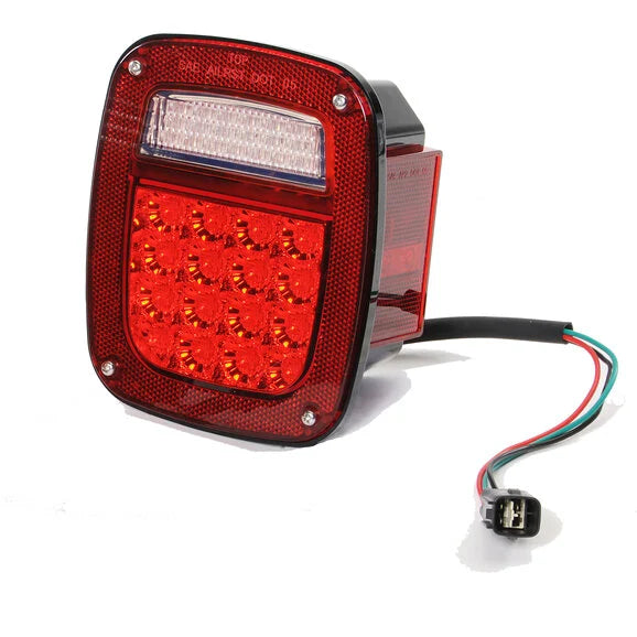 Pilot Automotive NV-001FO Passenger Side LED Tail Lamp for 91-97 Jeep Wrangler YJ & TJ