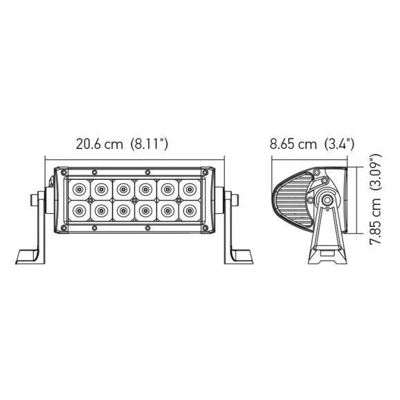 Load image into Gallery viewer, Hella 357208011 ValueFit 12 LED 8&quot; Sport Light Bar in White- Flood Beam
