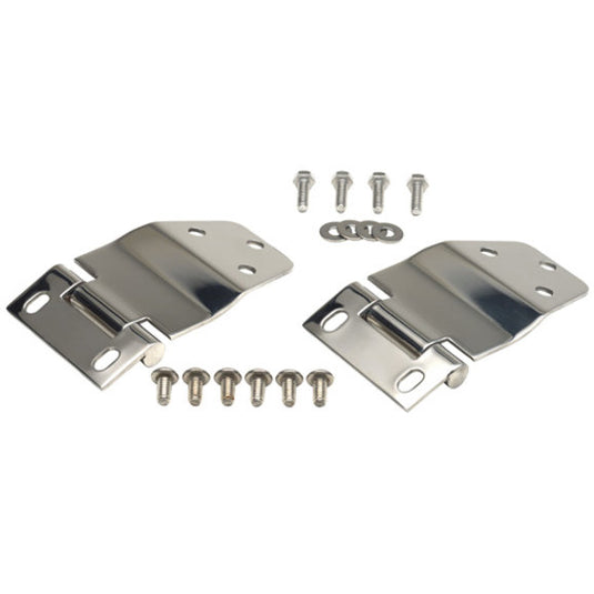 Kentrol Hardtop Liftgate Hinges in Stainless Steel for 77-86 Jeep CJ-7