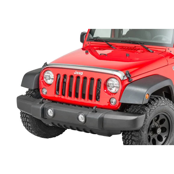 Load image into Gallery viewer, AVS Aeroskin Bug Deflector in Dark Smoke for 07-18 Jeep Wrangler JK
