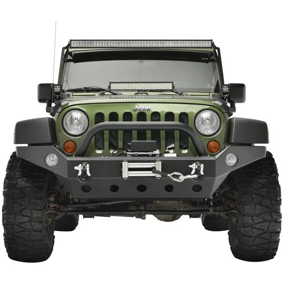 Load image into Gallery viewer, Paramount Automotive 51-8061 Full Width Front Bumper with Fog Light Housing and D-Rings for 18-22 Jeep Wrangler JL &amp; Gladiator JT
