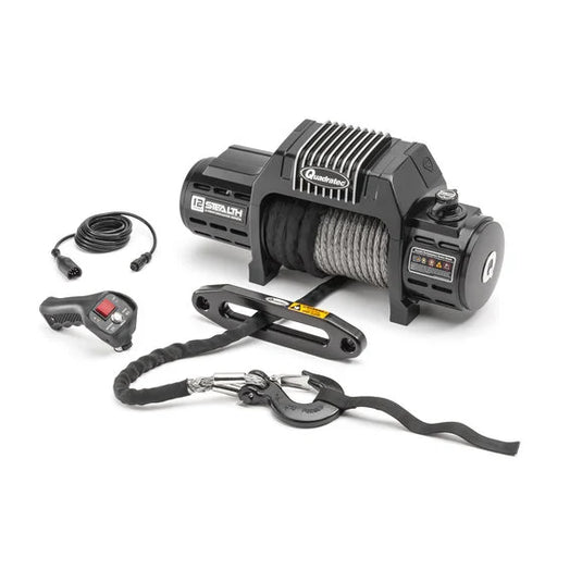 Quadratec Stealth Winch and Premium Res-Q Recovery Kit