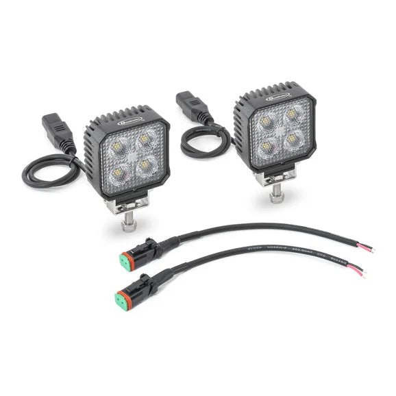 Load image into Gallery viewer, Quadratec 3&quot; LED Sleek Backup Light Kit- 160° Flood Beam for 07-18 Jeep Wrangler JK
