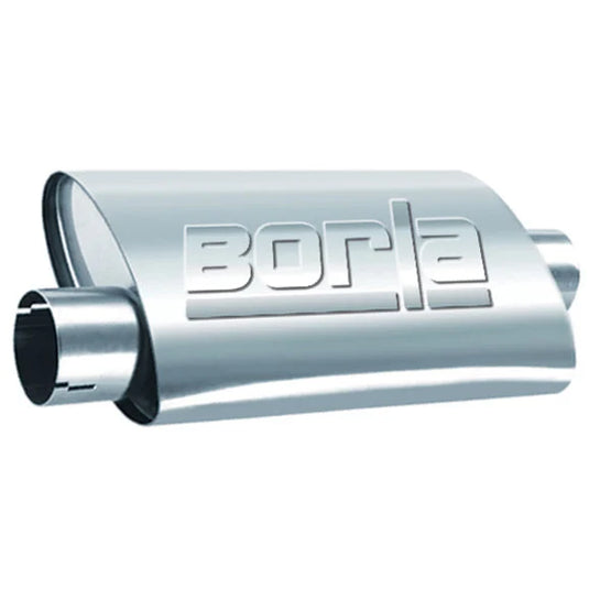 Borla 40358 Performance Muffler Turbo 2 1/2" In 2 1/2" Out for 2.5" Exhaust