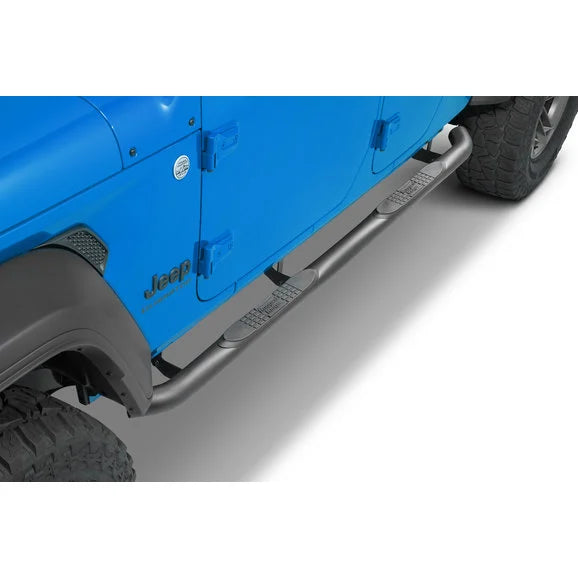 Load image into Gallery viewer, Rugged Ridge 11591.14 3&quot; Round Fine Textured Side Steps for 20-24 Jeep Gladiator JT
