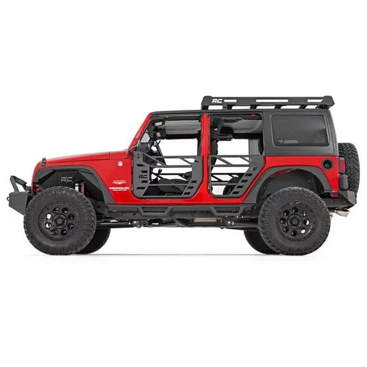 Rough Country 10587 Rear Steel Tube Doors for 07-18 Jeep Wrangler Unlimited JK