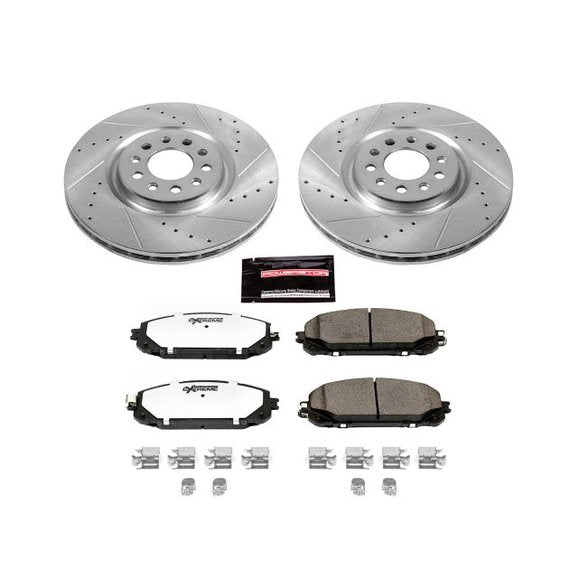 Power Stop K6540-36 Front Z36 Extreme Performance Truck & Tow Brake Kit for 14-16 Jeep Cherokee KL with Dual Piston Front Calipers