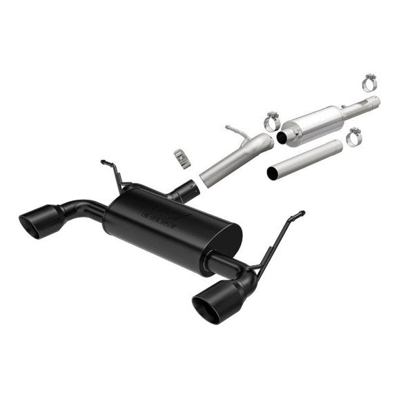 Load image into Gallery viewer, Magnaflow Street Series Stainless Steel Dual Exit Cat Back Exhaust System for 18-24 Jeep Wrangler JL with 2.0L engine
