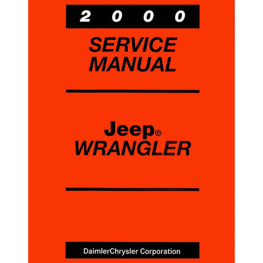 Bishko Automotive Literature Factory Authorized Technical Service Manuals for 87-04 Jeep Wrangler YJ & TJ