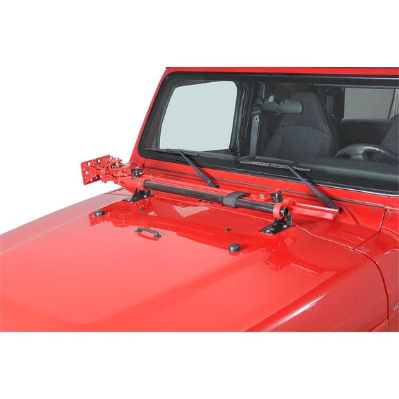 Load image into Gallery viewer, Warrior Products 1540 Hi-Lift Hood Mounting Kit for 97-06 Jeep Wrangler TJ &amp; Unlimited
