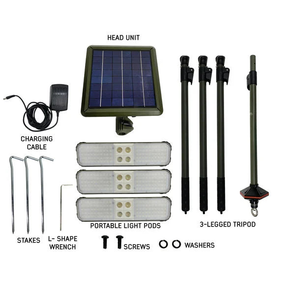 Load image into Gallery viewer, Overland Vehicle Systems 15059901 Encounter Solar Powered Camp Light
