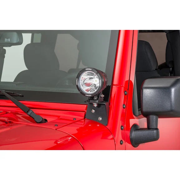 Load image into Gallery viewer, Vision X 9888392 A-Pillar Mounts for 07-18 Jeep Wrangler JK
