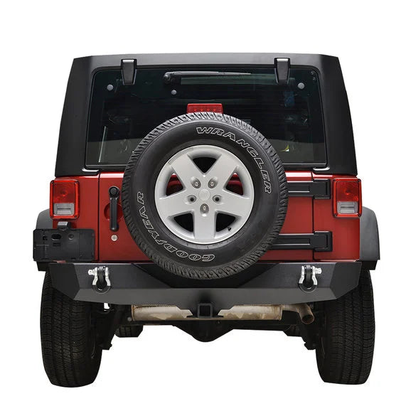 Load image into Gallery viewer, Paramount Automotive 51-0310 Heavy Duty Rock Crawler Rear Bumper for 07-18 Jeep Wrangler JK
