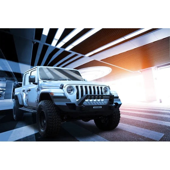 Load image into Gallery viewer, Go Rhino 230121T Trailline Winch Ready Front Full Width Bumper for 07-20 Jeep Wrangler JL, JK &amp; Gladiator JT
