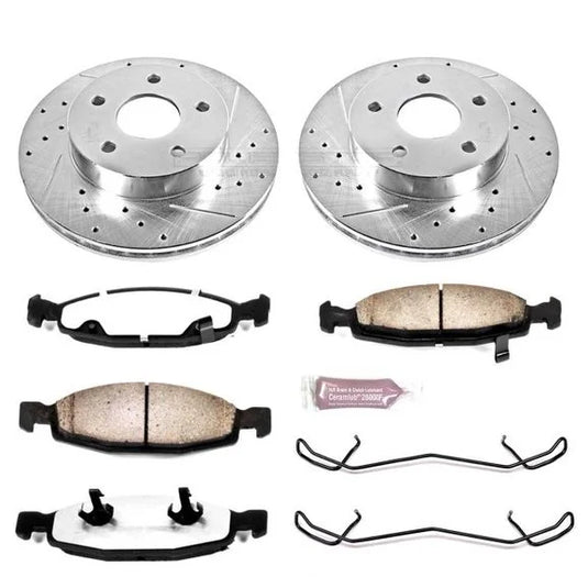 Power Stop K2147-36 Front Z36 Extreme Performance Truck & Tow Brake Kit for 99-02 Jeep Grand Cherokee WJ with Teves Calipers