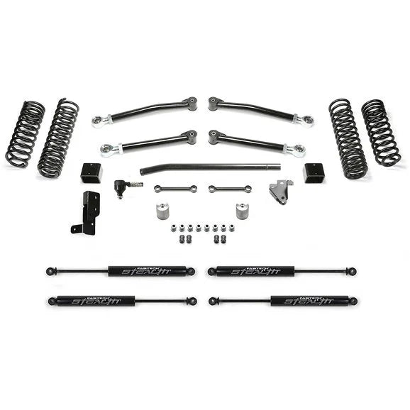 Load image into Gallery viewer, Fabtech 3&quot; Trail System Lift Kit with Stealth Monotube Shocks for 18-23 Jeep Wrangler JL Unlimited
