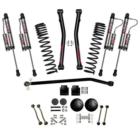 Skyjacker 3.5in. Front Coil & Rear Spacer Lift with ADX 2.0 Remote Reservoir Shocks for 20-24 Jeep Gladiator JT