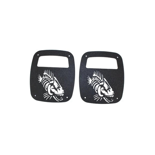 Fishbone Offroad FB31044 Tail Light Covers for 76-06 Jeep CJ-7, Wrangler YJ, TJ & Unlimited