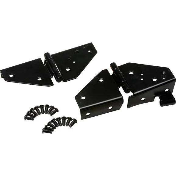 Kentrol Stainless Steel Windshield Hinge Set for 76-95 Jeep CJ & Wrangler YJ