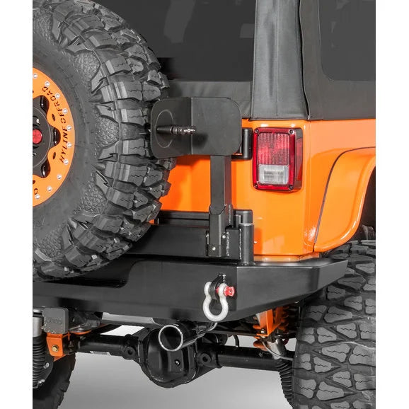 Load image into Gallery viewer, HyLine OffRoad Swing Away Tire Carrier RotopaX Mounting Bracket for 07-18 Jeep Wrangler JK
