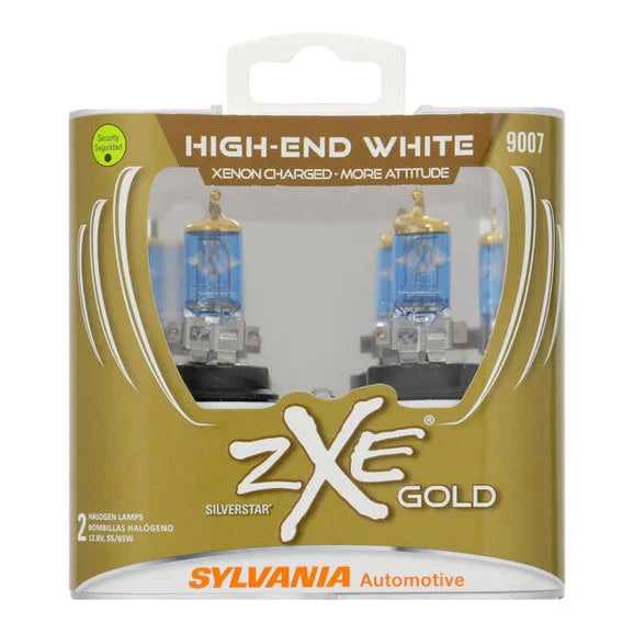 Load image into Gallery viewer, Sylvania 9007SZG.PB2 #9007 SilverStar zXe Gold Halogen Headlight Bulb 2 Pack
