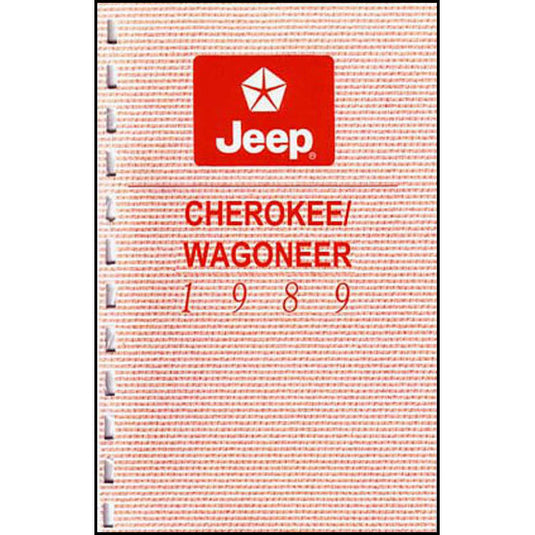 Bishko Automotive Literature Factory Authorized Owners Manuals for 84-01 Jeep Cherokee XJ